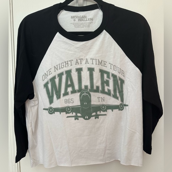 Morgan Wallen Cropped Baseball Tee - Picture 1 of 5